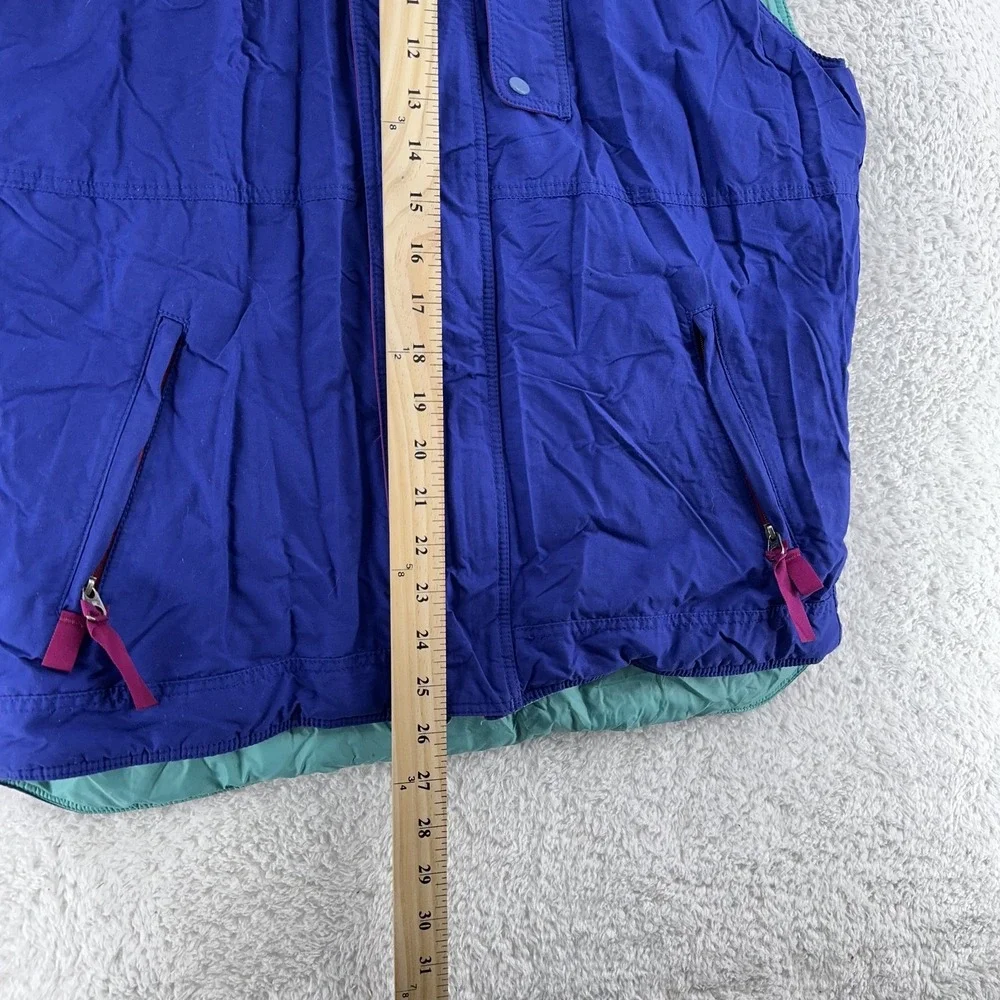 Vintage Patagonia Vest Mens‎ Small Blue Purple Teal Puffy Outdoor Zip Retro 90s